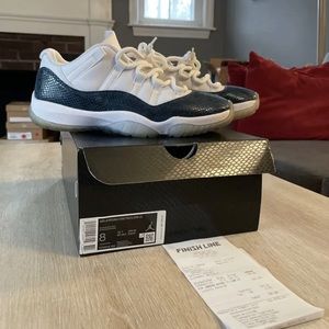 Jordan 11 Low Navy Snakeskin 8